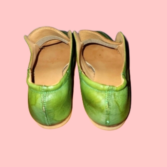 Vero Cuoio Green Leather Loafers for Men - Picture 3 of 6